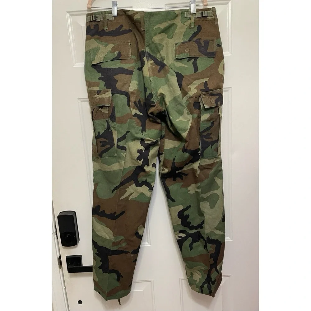 Military Pants Large Regular Woodland Camo Combat Fatigues